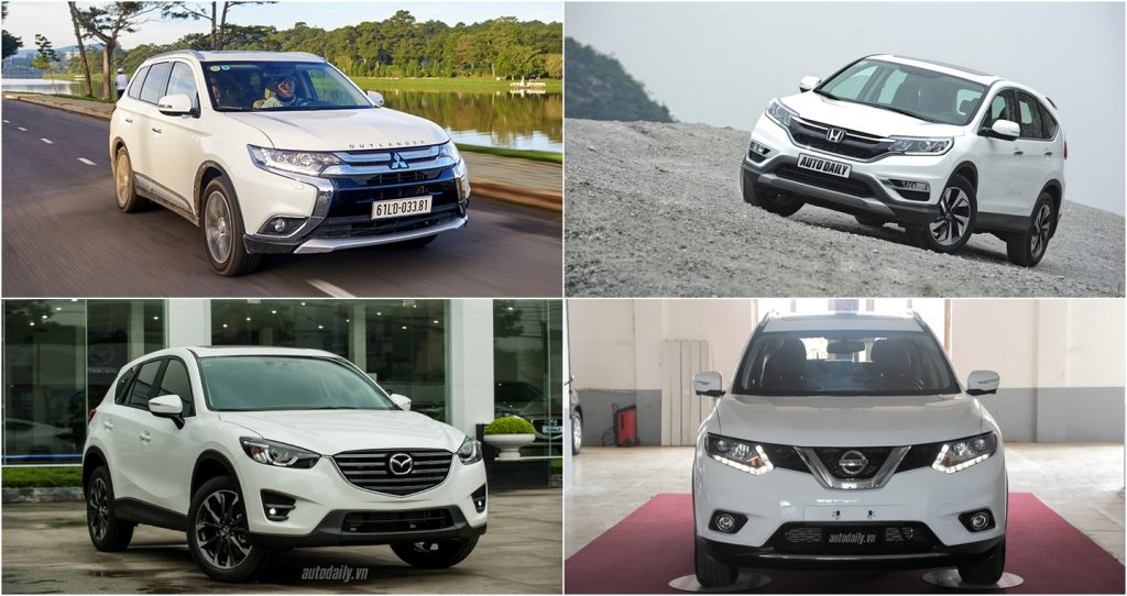 Chọn Mitsubishi Outlander, Mazda CX-5, Honda CR-V hay Nissan X-Trail